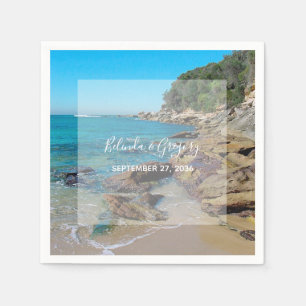 Guardanapo De Papel Rocky Beach Wedding