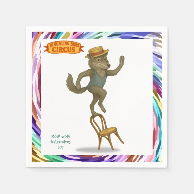 Guardanapo De Papel Rolf wolf balancing act (Frente)