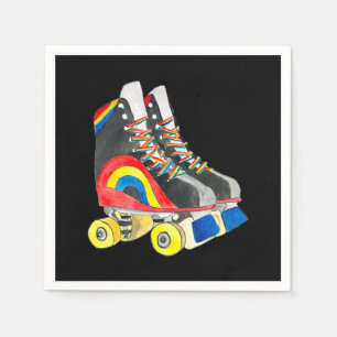 Guardanapo De Papel Rollerskates retro 80