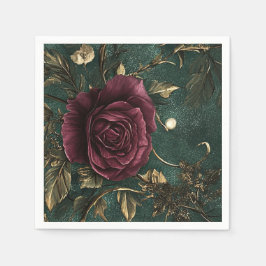 Guardanapo De Papel Romance Rosa Vintage.
