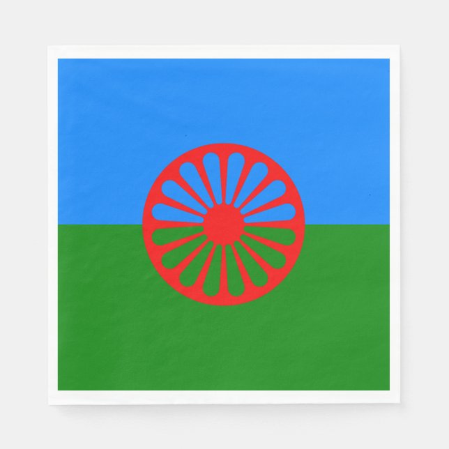 Guardanapo De Papel Romani Flag (Frente)