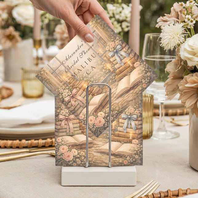 Guardanapo De Papel Romantic A New Chapter Bridal Shower (Criador carregado)