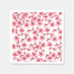 Guardanapo De Papel Romantic pink Cherry blosson