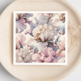 Guardanapo De Papel Romântico Chic Floral Aquarela em Tom de Rosto Cor