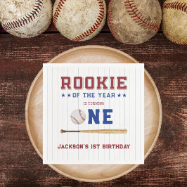 Guardanapo De Papel Rookie do Ano primeiro aniversario Baseball