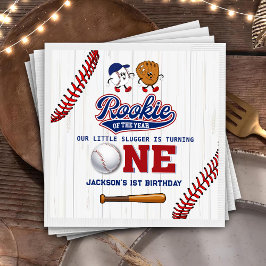 Guardanapo De Papel Rookie do Ano primeiro aniversario Baseball Napkin