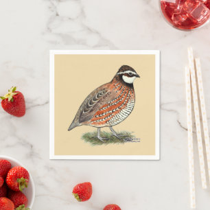Guardanapo De Papel Rooster Bobwhite Quail