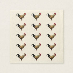 Guardanapo De Papel Rooster Paper Napkins