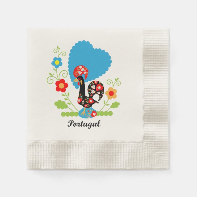 Guardanapo De Papel Rooster Português (Frente)