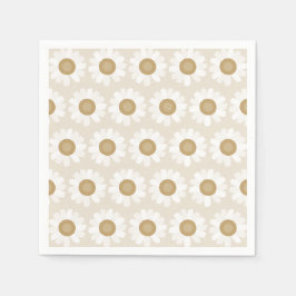 Guardanapo De Papel Rooted & Blooming – Beige Chamomile