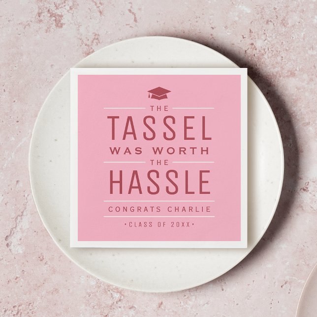 Guardanapo De Papel Rosa, a tassel valeu a pena. (Criador carregado)