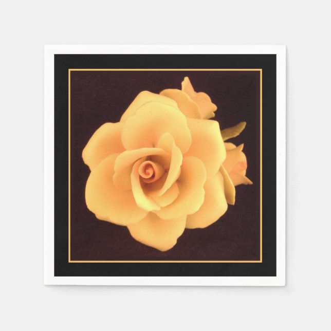 Guardanapo De Papel Rosa Amarela, Foto 2004. (Frente)