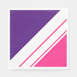 Guardanapo De Papel Rosa Brilhante Laranja Roxo Largo Roxo Largo Escur