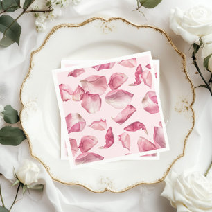 Guardanapo De Papel Rosa de pétalas e Prosecco Bridal