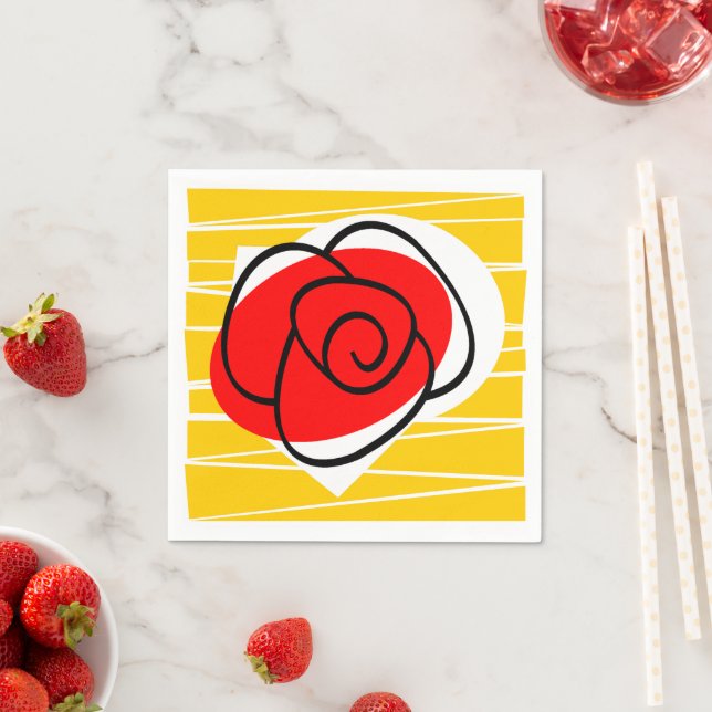 guardanapo de papel Rosa espanhol (Insitu)