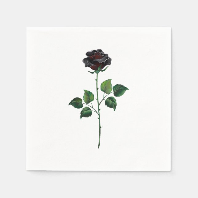 Guardanapo De Papel Rosa preto (Frente)