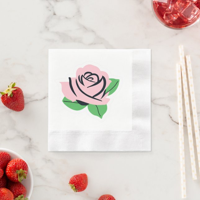 Guardanapo De Papel Rosa Rosa (Insitu)