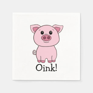Guardanapo De Papel Rosa Rosa Bonita, Oink! Fazenda