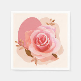 Guardanapo De Papel Rosa Rosa Dusty