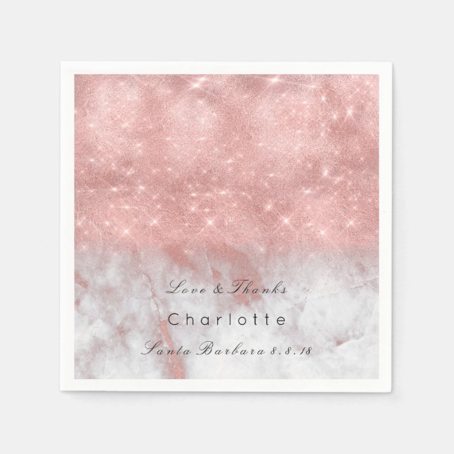 Guardanapo De Papel Rosa Rosa Rosa Rosa Rosa Dourada Blush White Cinza (Frente)