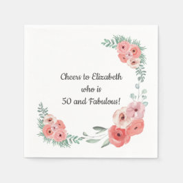 Guardanapo De Papel Rosa Rosa Rosa Rosa Rosa Floral 50 e Fabuloso