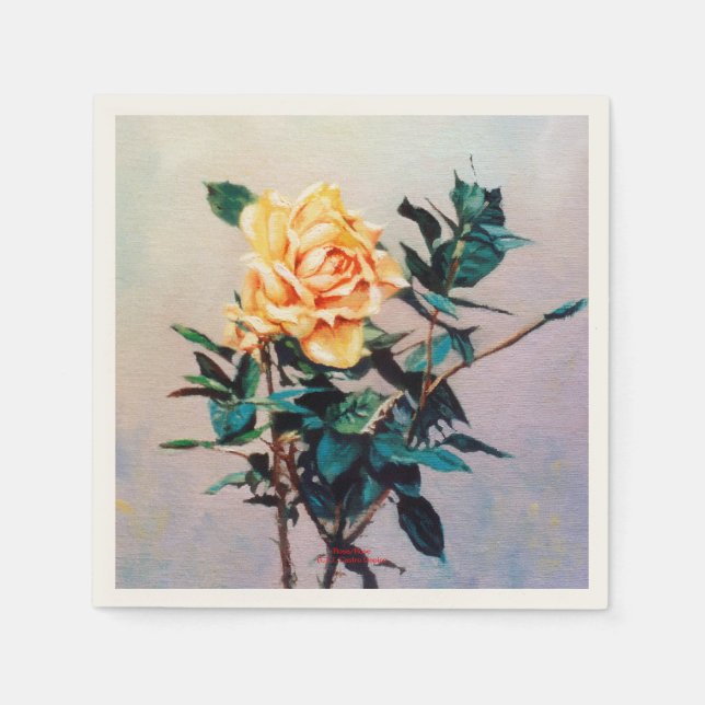 Guardanapo De Papel Rosa/Rose (Frente)