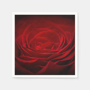 Guardanapo De Papel Rosa vermelha profunda