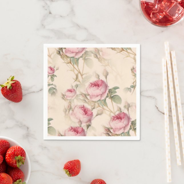 Guardanapo De Papel Rosas (Insitu)