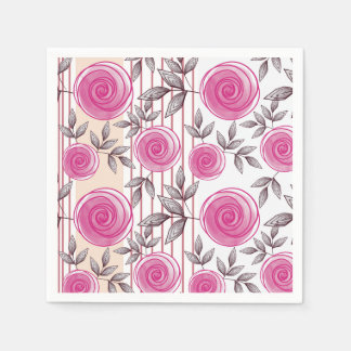 Guardanapo De Papel Rosas aquarela