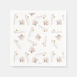 Guardanapo De Papel Rosas de Casamento Muçulmano e Papel de Noiva