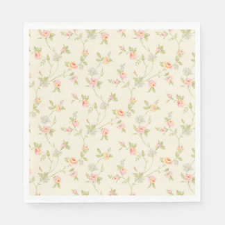 Guardanapo De Papel Rosas Elegante