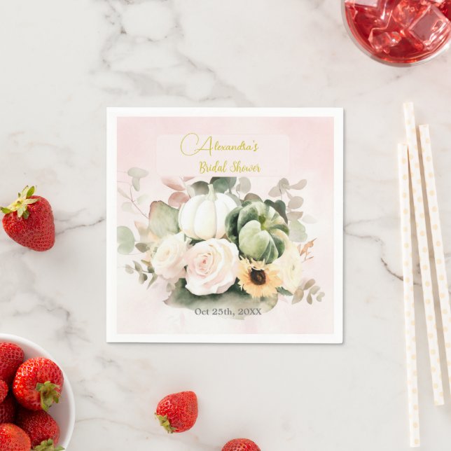 Guardanapo De Papel Rosas Elegantes e Bouque de Girassol (Insitu)