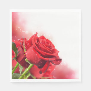 Guardanapo De Papel Rosas Guardanapo-Vermelhos de papel