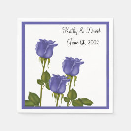 Guardanapo De Papel Rosas Indigo (Casamento)