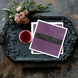 Guardanapo De Papel Rosas Pretos Góticos Raven e Negra Casamento Roxo