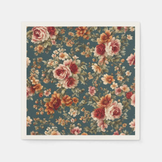 Guardanapo De Papel Rosas românticas refinados e flores lindas