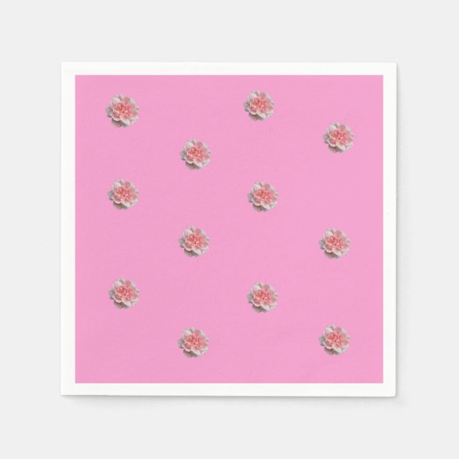 Guardanapo De Papel Rosas Rosa a Rosa (Frente)