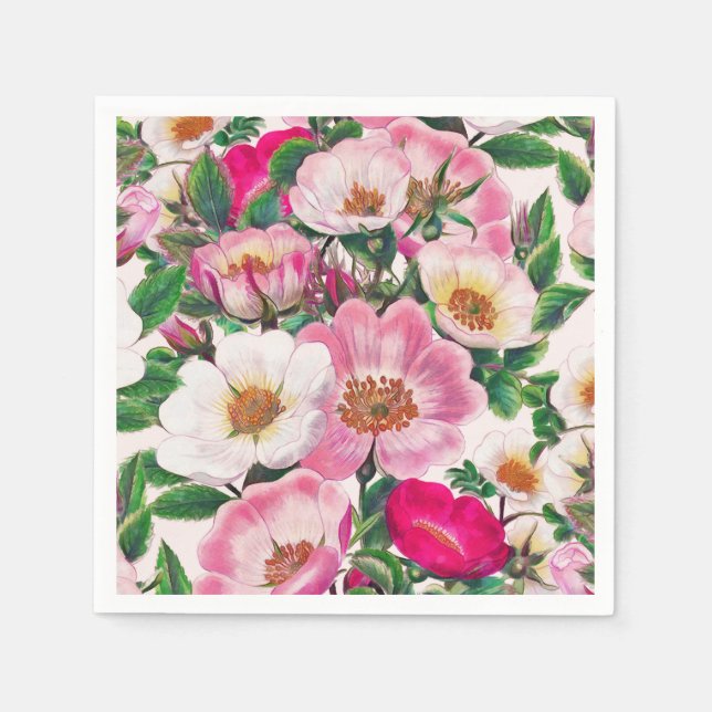 Guardanapo De Papel Rosas Silvestres (Frente)
