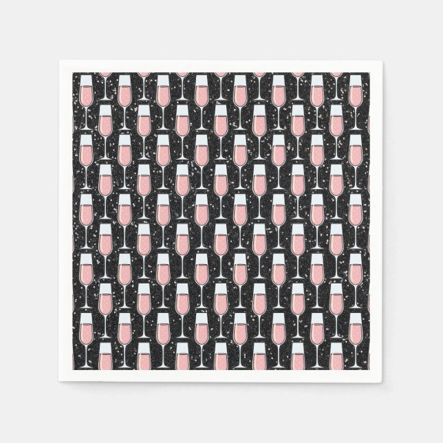 Guardanapo De Papel Rose Wine Pattern (Frente)