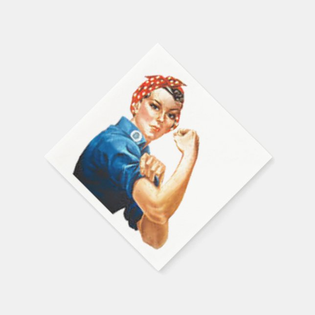 Guardanapo De Papel Rosie the Riveter (Canto)