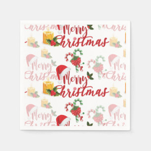 Guardanapo De Papel Roteiro da caligrafia do Feliz Natal