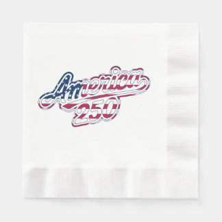 Guardanapo De Papel Roteiro de Bandeira América 250 Semiquincentenário