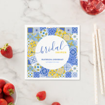 Roteiro de Chá de Noiva com Moldura de Azulejo Ita
