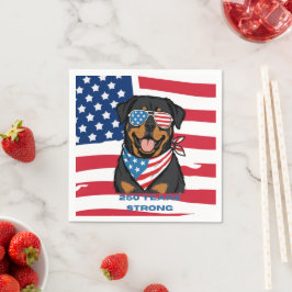 Guardanapo De Papel Rottweiler Patriota