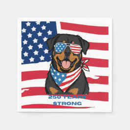 Guardanapo De Papel Rottweiler Patriota
