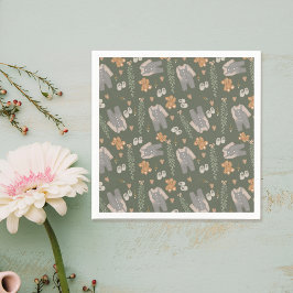 Guardanapo De Papel Roupas bonitas e neutras de gênero Boho chá de fra