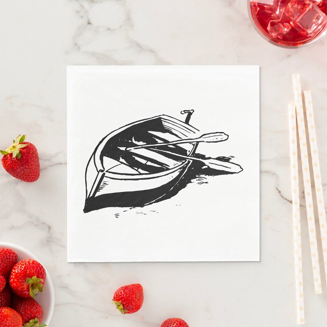 Guardanapo De Papel Rowboat Sketch (Criador carregado)