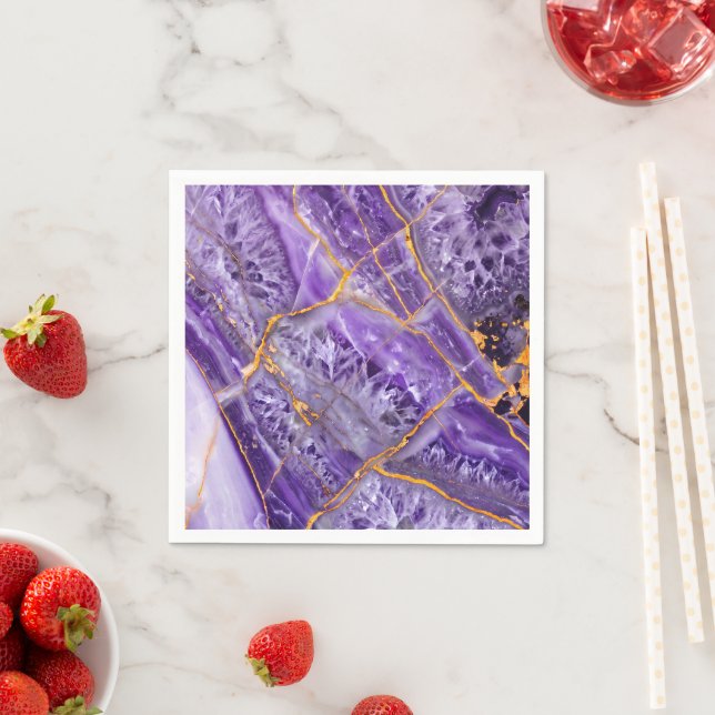 Guardanapo De Papel Roxo Ametista (Insitu)