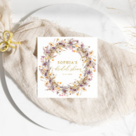 Guardanapo De Papel Roxo Chá de panela de Flores Selvagens Napkins