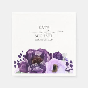 Guardanapo De Papel Roxo Escuro e Roxo Lilac